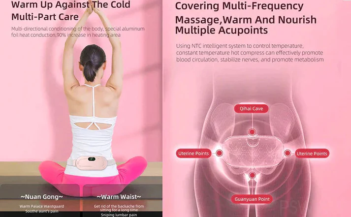 Period Cramp Comfort Heating Pad and Massager - Image 13
